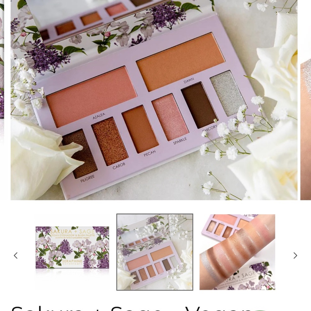 Sakura + Sage - Vegan Eyeshadow & Blush Palette